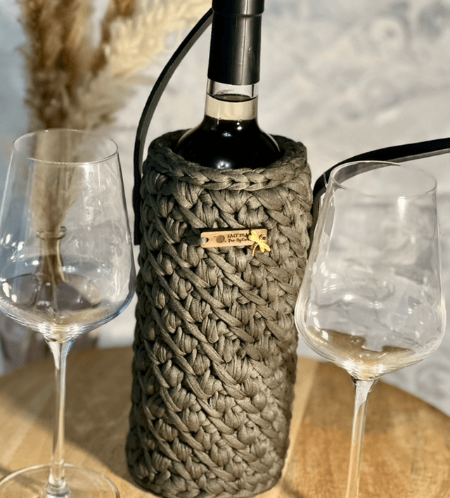 Porte bouteille de vin au crochet